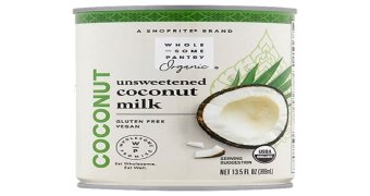 Is unsweetened coconut milk high in fat