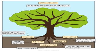What are the 5 roots of Usul Ad Din?