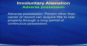 Which of the following is an involuntary alienation of property?
